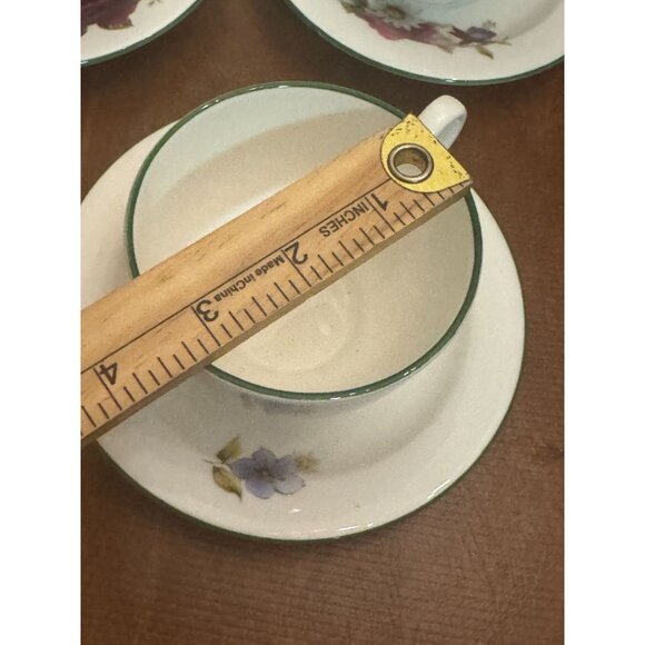 Bone China Formalities By Baum Bros. Floral Teacup & Saucer Set Of 3 Made In Eng - Picture 3 of 7